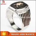 Saudi arabia wholesale platinum zircon 925 sterling silver men engagement ring jewelry